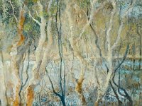 079  Melaleucas  - Oil on Gesso