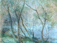 wetland  The Estaury - Oil on Gesso